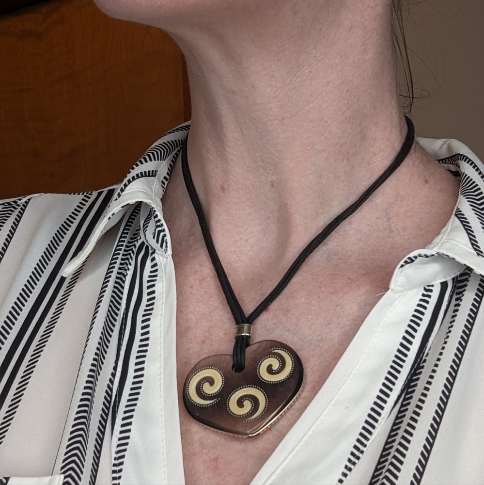 Brighton Reversible Heart Pendant Necklace - Picture 2 of 8